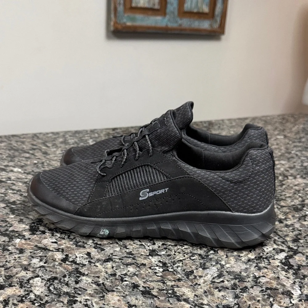 Sporto Men's Charcoal Black Sneakers